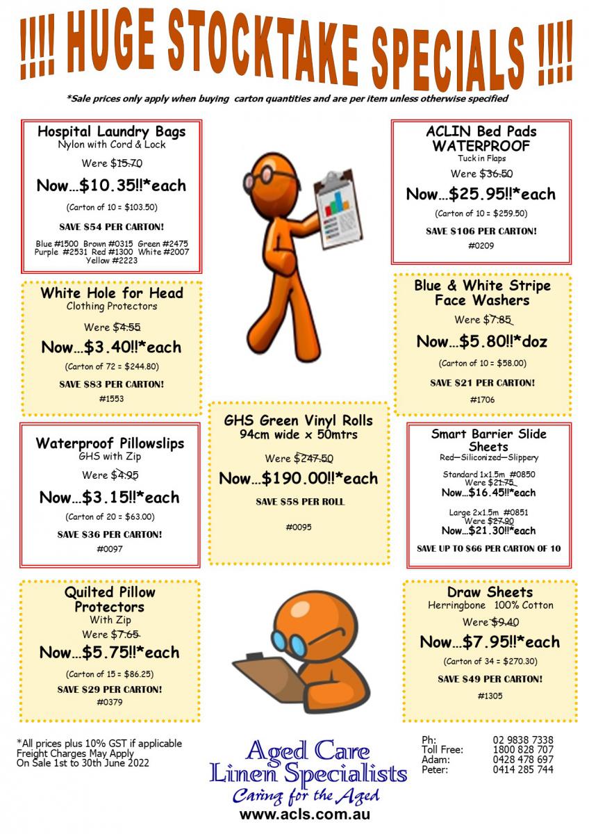 Specials Aged Care Linen Specialists